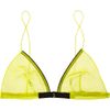 Proenza Schouler Silkchiffon Triangle Bra in Yellow - Lyst