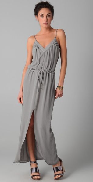  Keith V Neck Slit Gown 