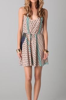 Twelfth Street by Cynthia Vincent Print Racer Back Flounce Dress - Lyst