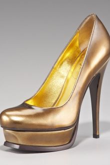 Yves Saint Laurent Metallic Platform Pump - Lyst