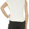 Alexander Wang Asymmetric Ribbed Cottonknit Top in White - Lyst
