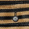 Burberry Prorsum Raffia Stripe Coat in Black (camel) - Lyst