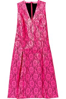 Christopher Kane Laser-cut Neon Leather Dress - Lyst