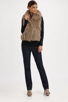 Elie Tahari Samara Fox Fur Vest - Lyst