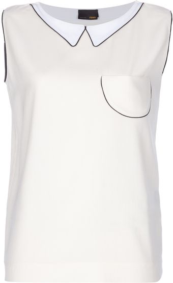 Fendi Sleeveless Top - Lyst