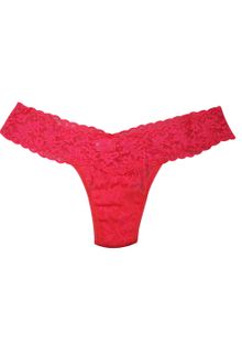 Hanky Panky Vivid Coral Stretch Lace Thongs - Lyst