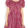 Miu Miu Printed Silktaffeta Dress in Pink (fuchsia) - Lyst