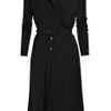 Rick Owens Belted Woolblend Coat in Black - Lyst