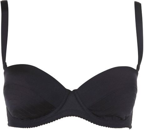 strapless bra navy topshop microfibre