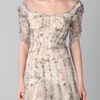 Zac Posen Print Bustier Dress in Beige - Lyst