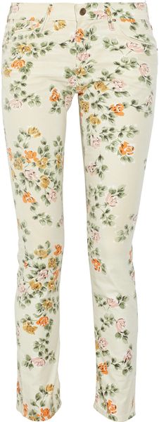 Citizens Of Humanity Mandy Printed High-waisted Straight-leg Jeans - Lyst