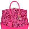 Desmo Sara Pony Print Leather Top Handle in Pink (fuchsia) - Lyst