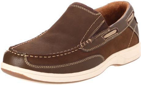 florsheim lakeside slip boat brown nubuck shoe mens shoes