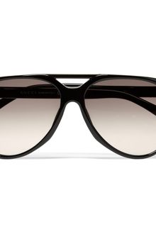 Gucci Acetate Aviator Sunglasses - Lyst