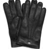 Gucci Classic Cashmerelined Leather Gloves in Black for Men - Lyst