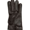 Gucci Classic Cashmerelined Leather Gloves in Brown for Men - Lyst