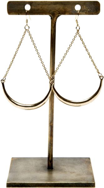  Crescent Earrings - Yellow Gold 