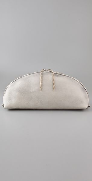  Distressed Crescent Clutch 