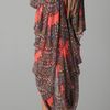 Mara Hoffman Long Chiffon Cocoon Cover Up in Pink (coral) - Lyst