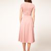 Asos Collection Midi Dress With Square Neck in Black - Lyst