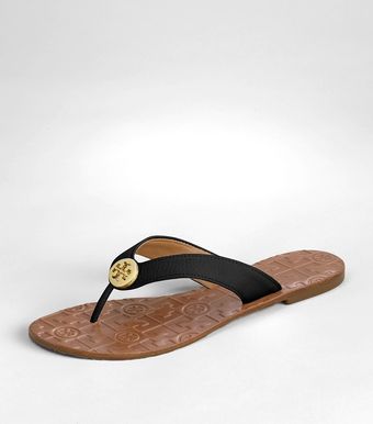 Tory Burch Tumbled Leather Thora Sandal - Lyst