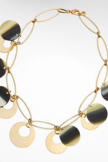 Tory Burch Resin Circle Necklace - Lyst