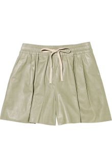 3.1 Phillip Lim Drawstring Leather Shorts - Lyst