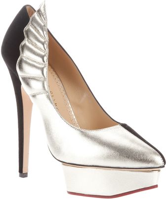 Charlotte Olympia Wing Detail Pump - Lyst