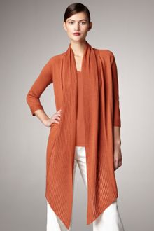 Donna Karan New York Long Knit Sweater - Lyst