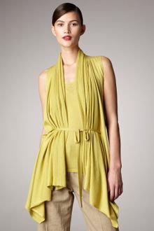 Donna Karan New York Tie-Waist Vest - Lyst