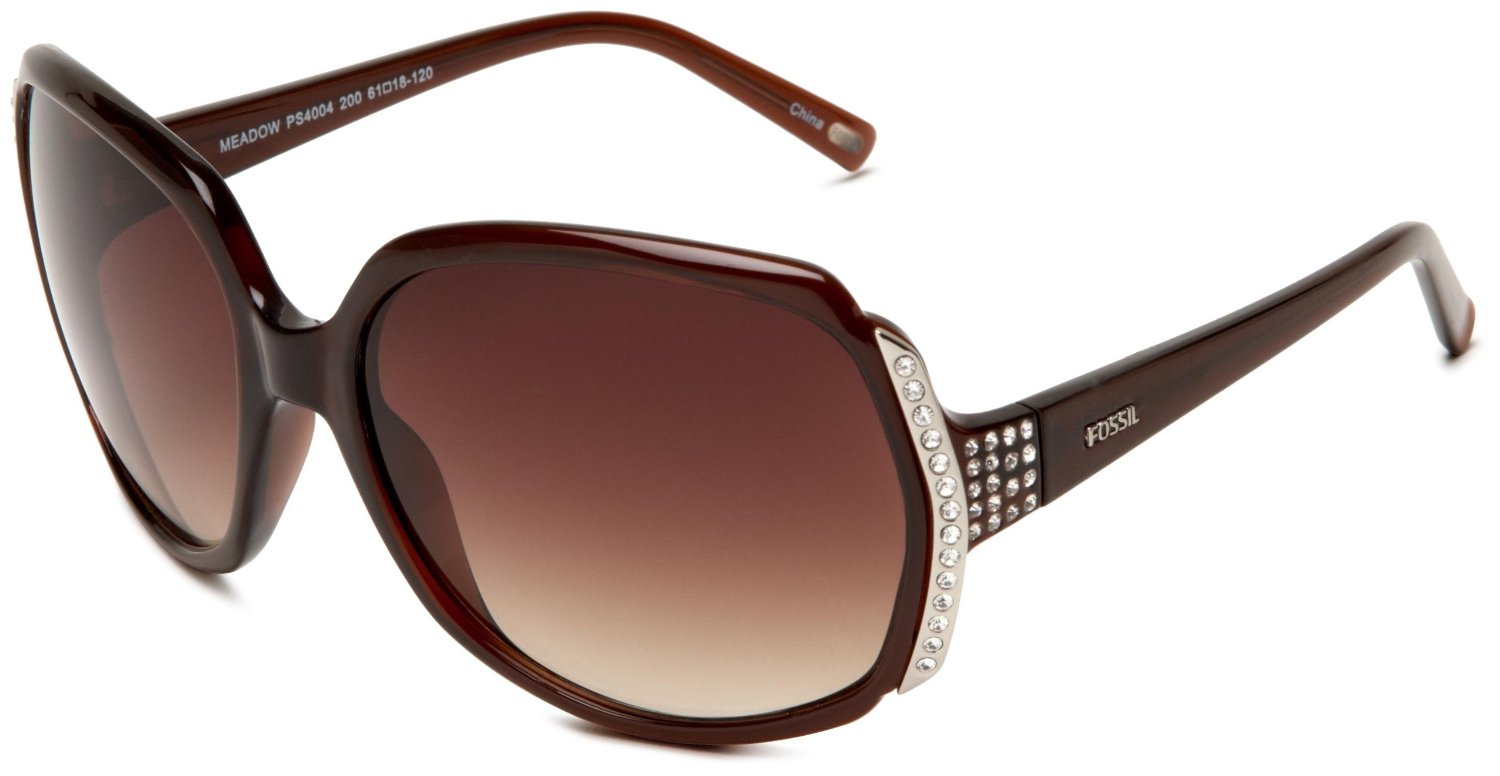Fossil Womens Meadow Glam Sunglasses in Brown (brown frame/brown