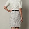 Giambattista Valli Flecked Silklinen and Tweed Dress in Beige (white) - Lyst