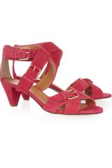 J.Crew Lucca Buckled Suede Sandals