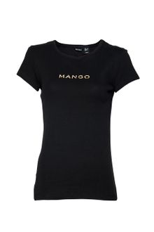 Mango Logo Tshirt - Lyst