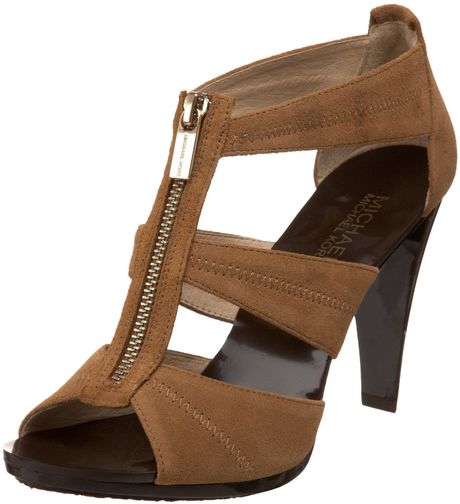 Michael By Michael Kors Michael Michael Kors Womens Berkley Tstrap Sandal in Brown (tan) - Lyst