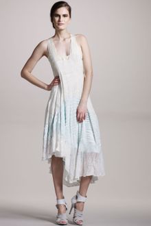 Narciso Rodriguez Dot-weave Sleeveless Dress - Lyst