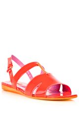Opening Ceremony Fluorescent Patent Sandals