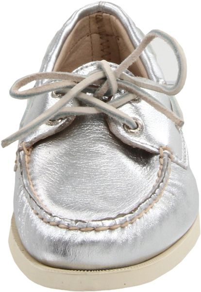 Sperry Top-sider Sperry Topsider Womens Ao Boat Shoe in Silver - Lyst