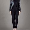 Alexander Mcqueen Structured Leather Blazer in Black - Lyst