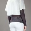 Armani Crop Jacket in White - Lyst