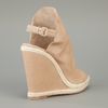 Balenciaga Open Toe Wedge Sandal in Beige - Lyst