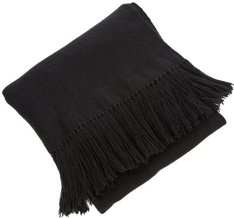 Balmain Oversized Scarf in Black - Lyst
