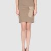 Brunello Cucinelli Knee Length Skirt in Beige (khaki) - Lyst