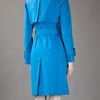 Burberry Trench Coat in Blue - Lyst