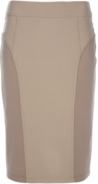 Burberry Pencil Skirt in Beige (camel) - Lyst