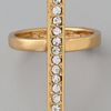 Cc Skye Whitney Pave Line Ring in Gold - Lyst