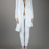 Comme Des Garçons Adjustable Hem Trench Coat in White - Lyst