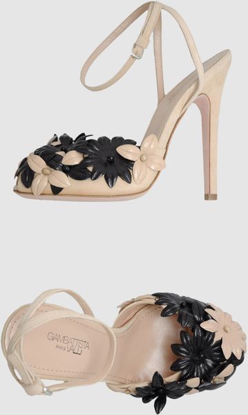 Giambattista Valli Highheeled Sandals in Black (beige) - Lyst