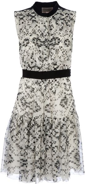  Patterned Silk Dress 