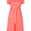 Jil Sander Short Sleeved Dress in Pink (coral) - Lyst